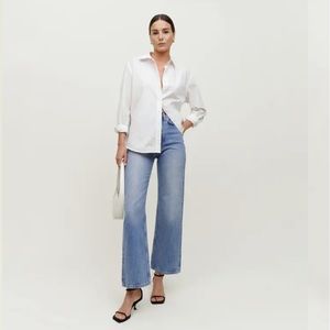 New Reformation Wilder High Waist Wide Leg Jeans